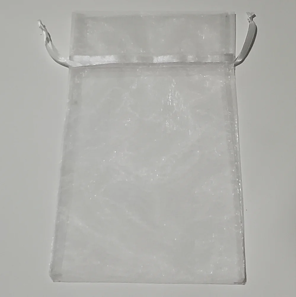 5/$15 Gift Bag Silver Mesh Drawstring